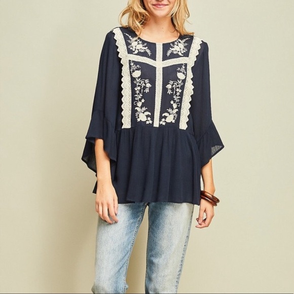 Embroidered Bohemian Top - Picture 6 of 6